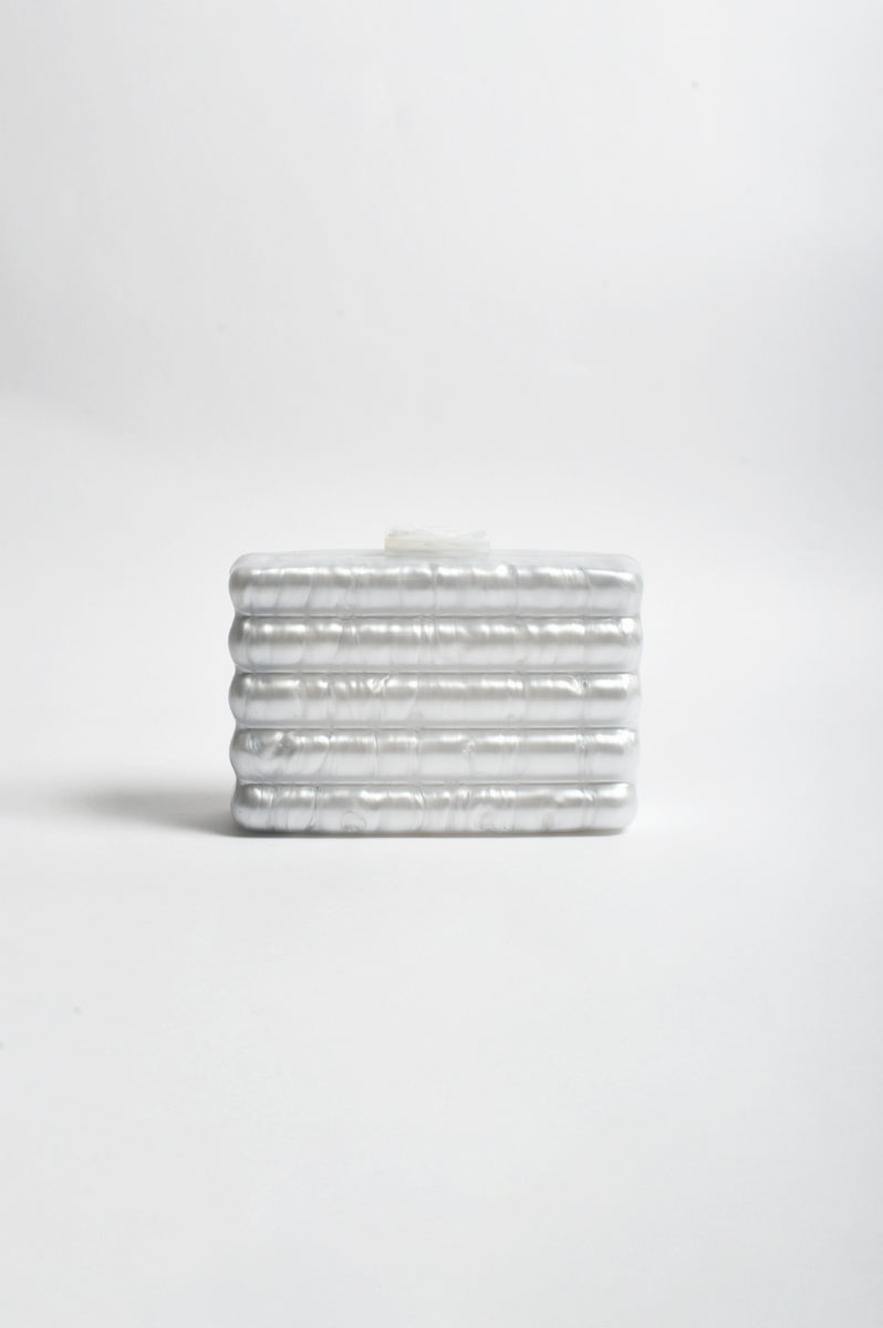 Adorne Marina Metal Shell Structured Clutch AVD1729 main image 1