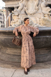 Melissa Maxi Dress (Leopard)