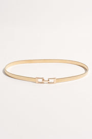 Slinky Metal Event Waist Belt (Gold)