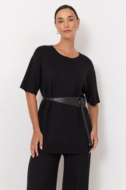 Jasmine Waisted Belt (Black)