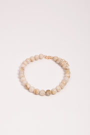 Resin Ball Mid Necklace (Cream)