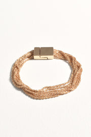 Multi Interest Magnet Closure Bracelet (Gold)