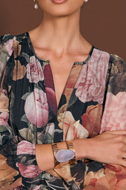 Statement Agate Cuff (Black)