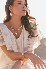 My Vintage Heart Charm Bracelet (Gold)