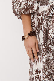 Double Strand Resin Bracelet (Chocolate)