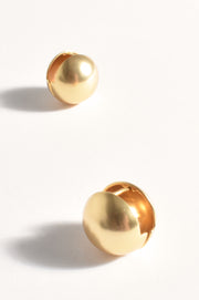 Mini Sphere Shaped Earrings (Gold)
