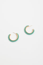 Stone Edge Event Hoops (Green)