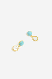 Turquoise Shell Event Earrings (Turquoise)