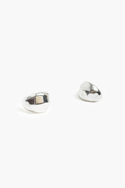 Bevelled Metal Hoops (Silver)