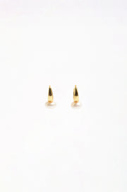 Freshwater Pearl Mini Hoops (Cream/Gold)