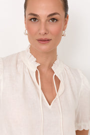 Oval Braid Detail Double Hoops (Silver)