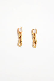 Vintage Link Drop Earrings (Gold)