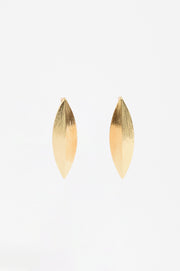 Textured Spear Drop Earrings (Gold)
