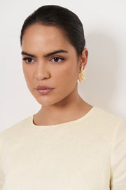 Statement Flower Earring (Gold)
