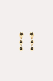 Metal Pod Drop Earrings (Gold)