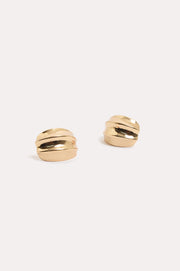 Curved Metal Hoops (Gold)