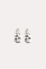 Pod Shapes Drop Earrings (Silver)