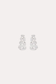 Pod Shapes Drop Earrings (Silver)
