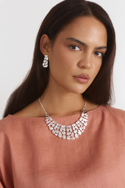 Pod Shapes Drop Earrings (Silver)