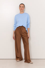 Rowan Cotton Cashmere Long Sleeve Knit (Blue)