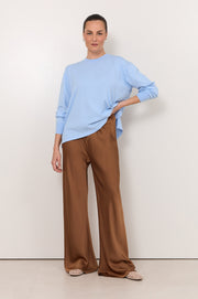 Rowan Cotton Cashmere Long Sleeve Knit (Blue)