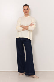 Rowan Cotton Cashmere Long Sleeve Knit (Cream)