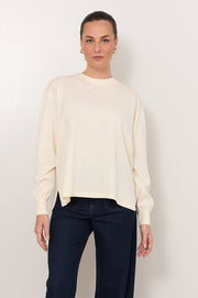 Rowan Cotton Cashmere Long Sleeve Knit (Cream)