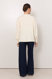 Rowan Cotton Cashmere Long Sleeve Knit (Cream)