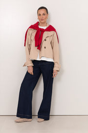 Rowan Cotton Cashmere Long Sleeve Knit (Red)