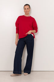 Rowan Cotton Cashmere Long Sleeve Knit (Red)