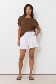 Billy Linen Short (White)