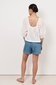 Trinity Light Weight Denim Short (Light Denim)