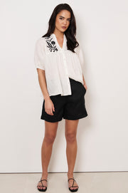 Haven Linen Short (Black)