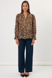 Sylvie Leopard Print Top (Leopard)