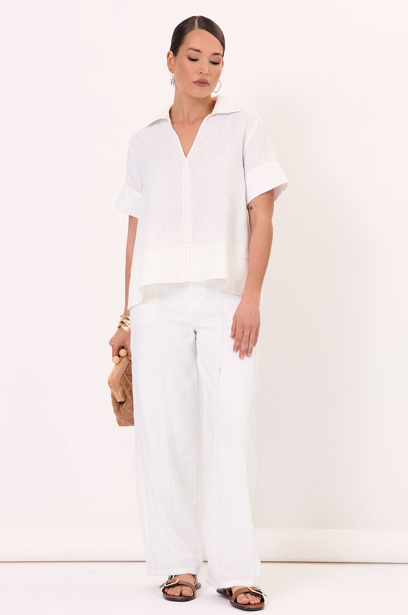 Aspin Linen Striped Pant