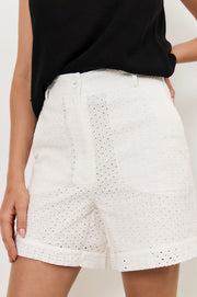 Haven Broderie Anglaise Short (White)