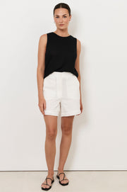 Haven Broderie Anglaise Short (White)