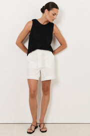 Haven Broderie Anglaise Short (White)