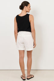 Haven Broderie Anglaise Short (White)