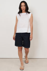 Robin Light Weight Denim Bermuda Short (Denim)