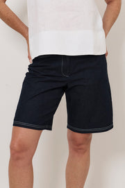 Robin Light Weight Denim Bermuda Short (Denim)