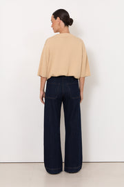 Lucy Patch Pocket Denim Pant (Denim)