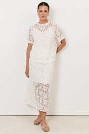 Arden Lace Top (White)