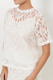 Arden Lace Top (White)