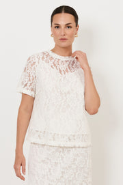 Arden Lace Top (White)