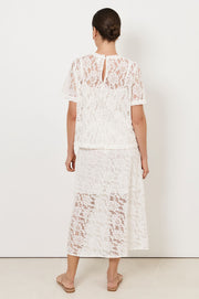 Mae Lace Skirt (White)
