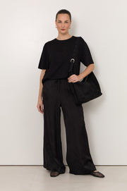 Asani Brocade Wide Leg Pant (Black)