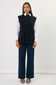 Bobby Knit Vest (Black)