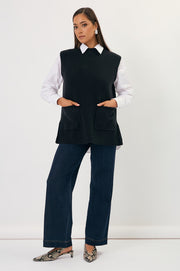 Bobby Knit Vest (Black)