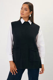 Bobby Knit Vest (Black)